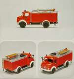 Preiser31286 Пожарная машина TLF 16/28-5 на базе Mercedes-Benz LF 322/36, 1:87