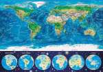 EDUCA16760 Пазл 1000 деталей Неоновая карта мира 