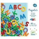 DJECO03101 Детская развивающая магнитная игра Латинские буквы деревянные