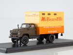 SSM1329 Масштабная модель: ГЗТМ-893А (52) Мебельный фургон (хаки/жёлтый) 1/43