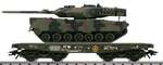 Marklin48711 FLAT CAR FOR "LEOPARD 2" HEAVY TANK 1/87