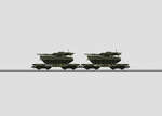 Marklin48739 2 платформы с 2 "LEOPARD 2" A1 COMBAT TANKS, 1/87