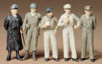 35118 Генералы 2-й мировой войны: Patton, Eisenhower, Macarthur, Montgomery и Rommel (1:35), Tamiya