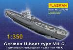 Flagman235006 Германская подводная лодка тип 7 С 1/350