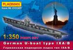 Flagman235305 Германская подводная лодка тип 9 А/В Profi Set 1/350