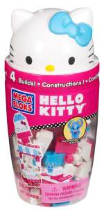 Mega Bloks 10950(10951) набор Hello Kitty в тубусе в ассорт.