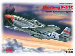 ICM 48121 Мустанг P-51 C, американский истребитель, 1:48