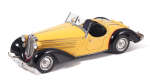 M-075A Коллекционный Автомобиль AUDI 225 FRONT ROADSTER 1935 YELLOW/BLACK LIMITED EDITION 4000 PCS. 1/18