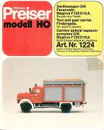Preiser31224 Пожарный автомобиль 1/87