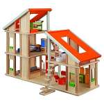 PLAN TOYS7141 Кукольный домик Шале с мебелью
