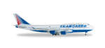 Herpa527651 Модель самолета Transaero Airlines Boeing 747-400 Registration: "EI-XLL" 1/500