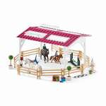 SCHLEICH42389 Школа верховой езды с лошадьми и наездниками