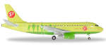 Herpa559072 Модель самолета Airbus A319 - VP-BHQ S7 Airlines 1/200