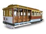 Трамвай SAN FRANCISCO POWELL STREET Деревянная модель для сборки  ( Artesania Latina)  1/22