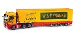 Herpa302883 Грузовик MAN TGX XXL Meusburger-Sattelzug "W&F Franke" 1/87